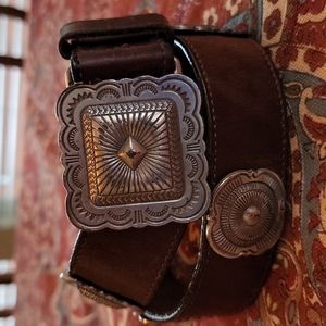 Brighton brown western belt Large